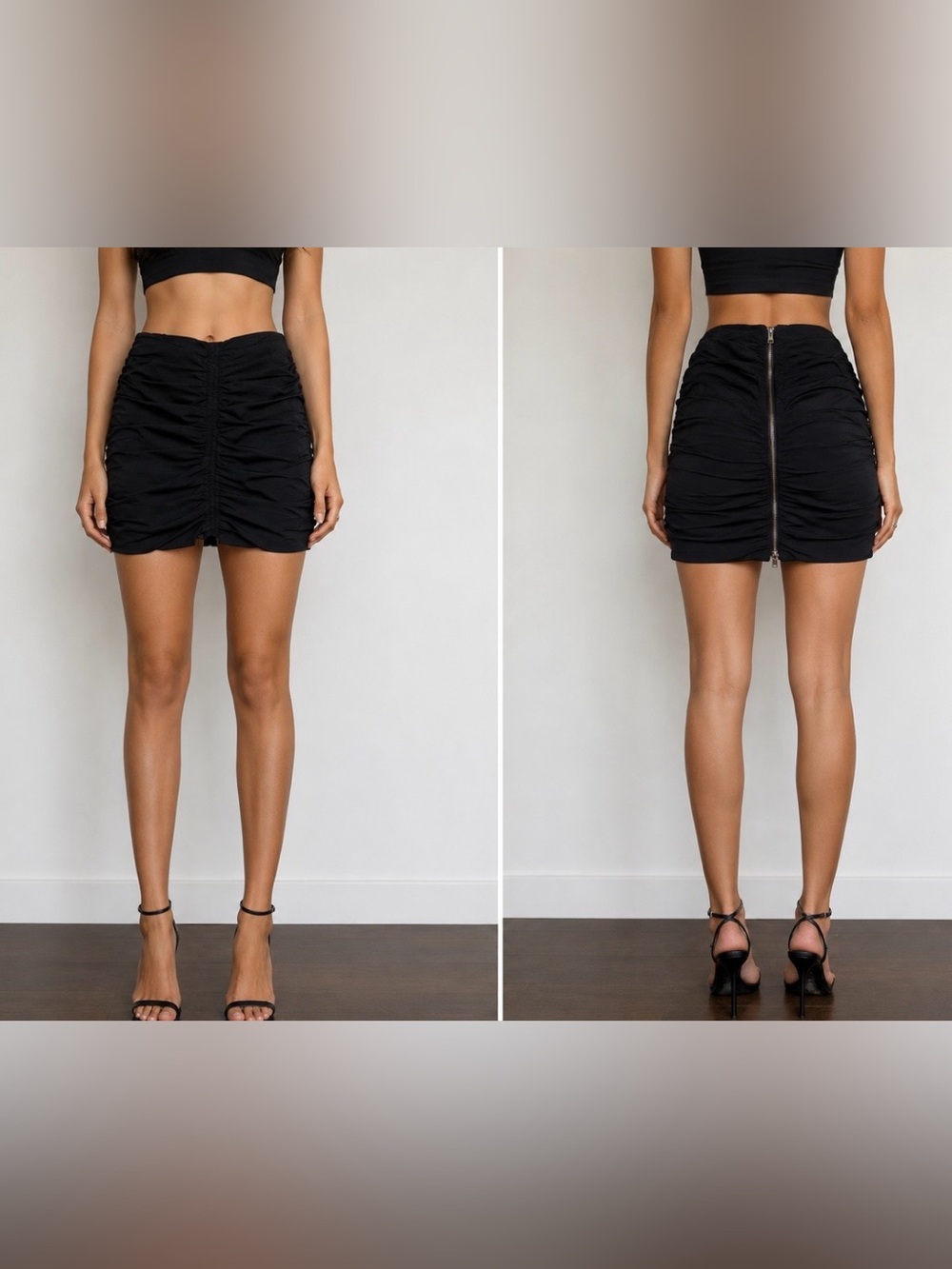 Tom Ford ruched mini skirt, US4
